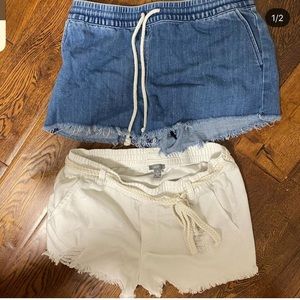 aerie denim shorts
